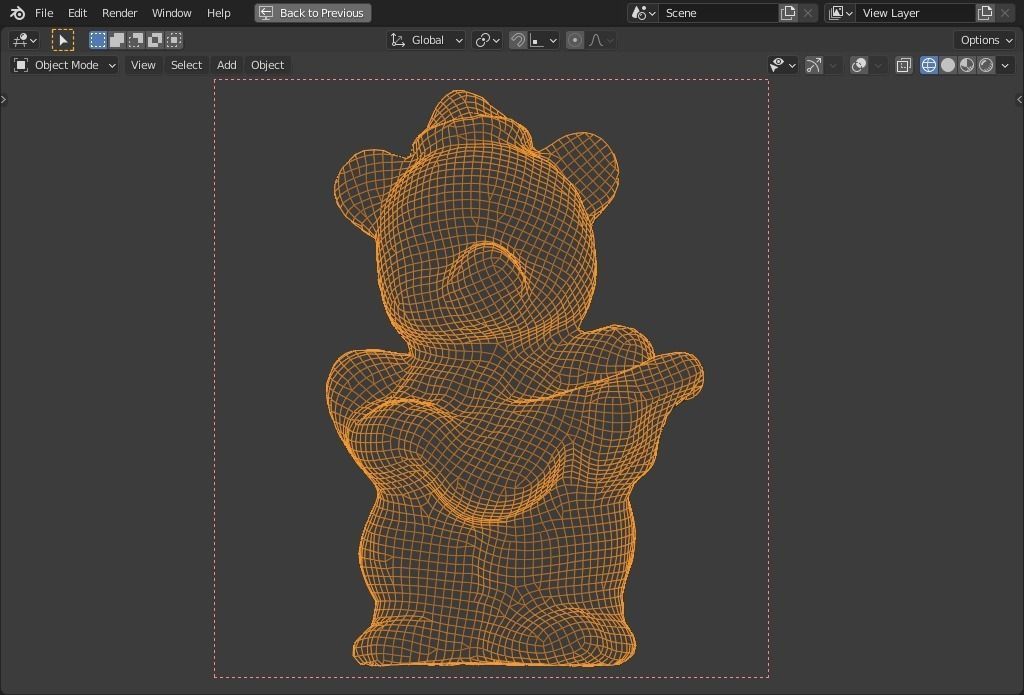 plaster bear   guitar player Low-poly 3D model_11