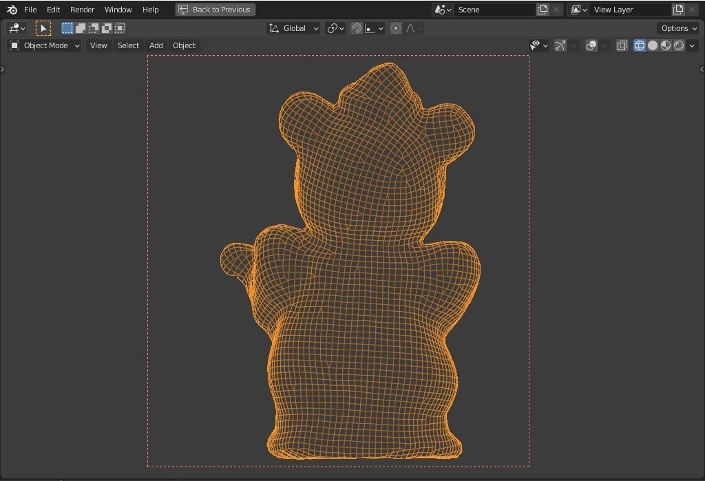 plaster bear   guitar player Low-poly 3D model_10