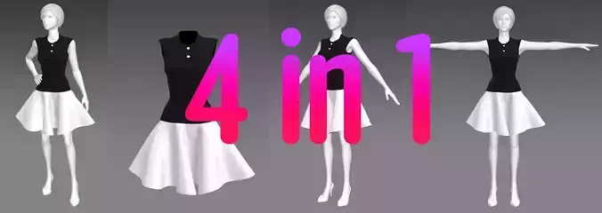 Woman Clothing 4 in 1 set74