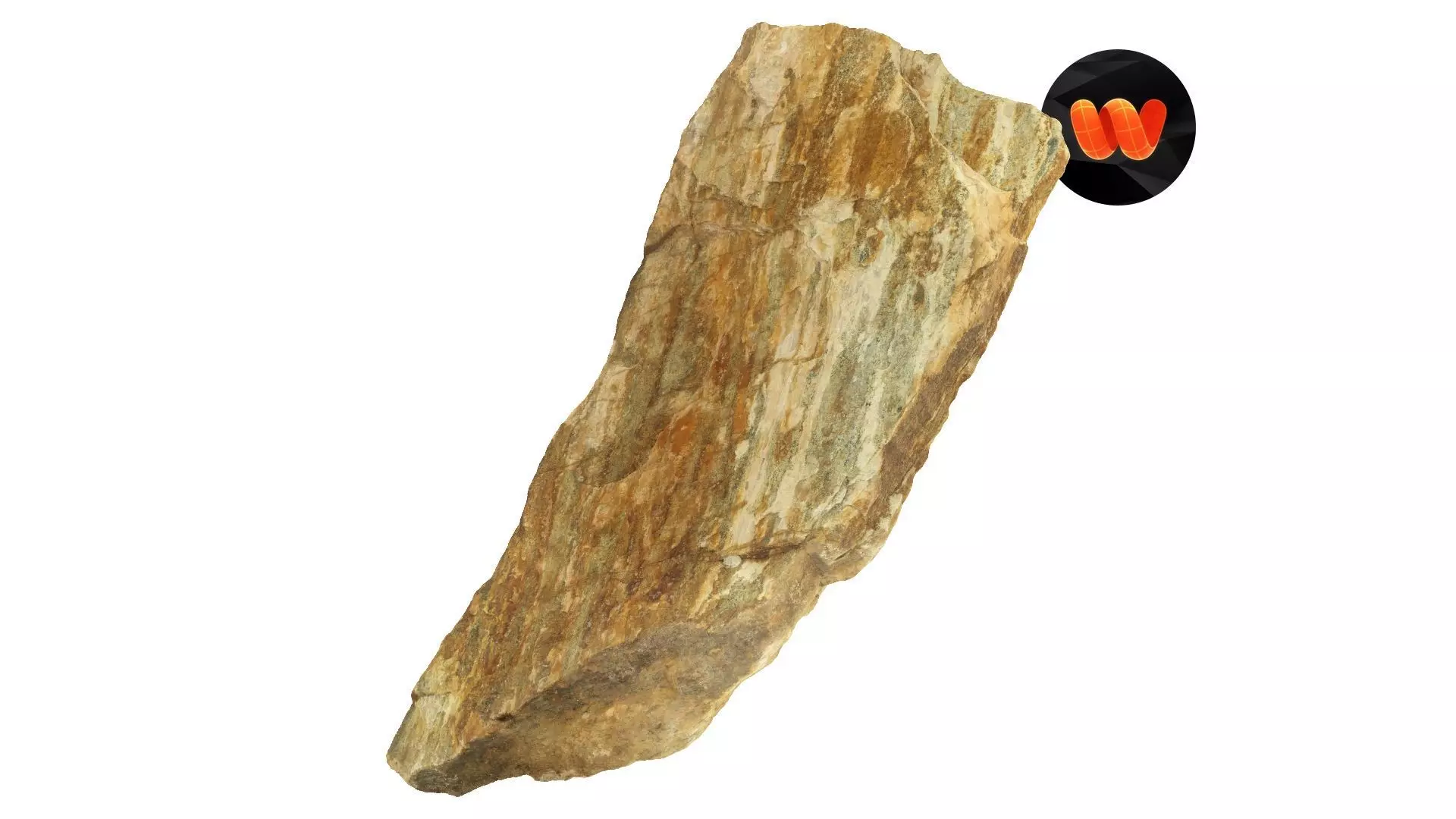 Building Stone Raw Scanned 3D model_0