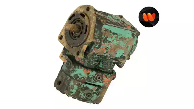 Old Engine Part Raw Scanned