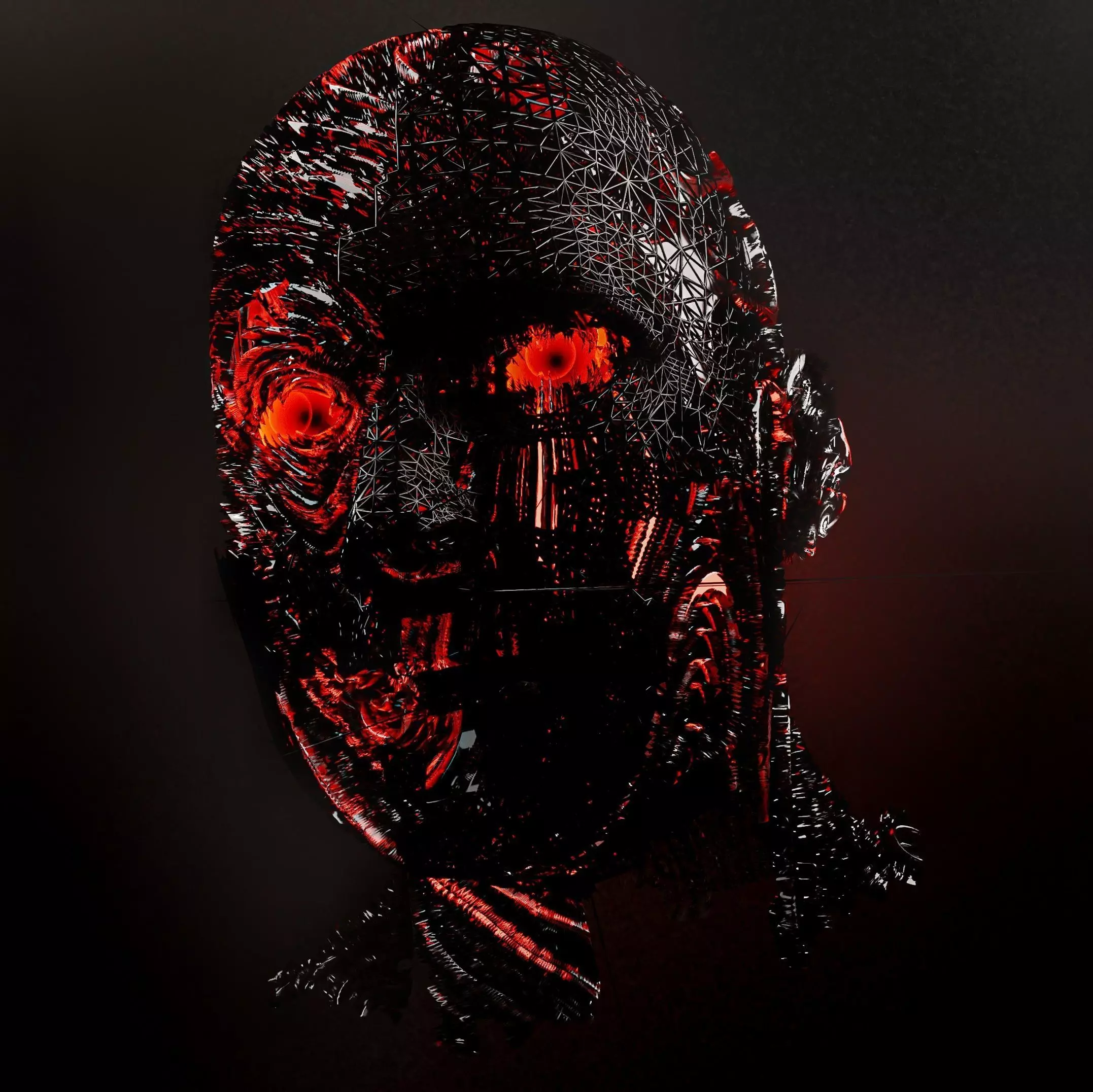 Sci Fi MALE HEAD 3D model