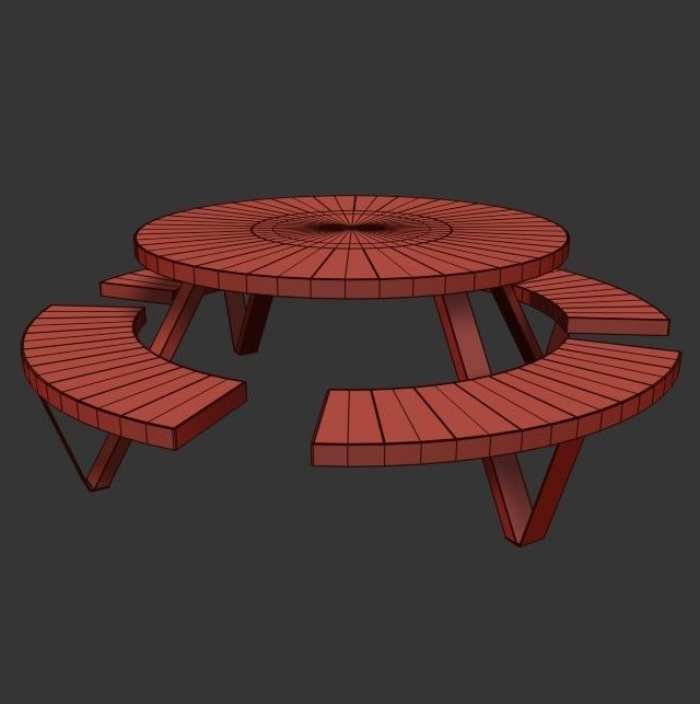 Bench PANTAGRUEL 3D model_7