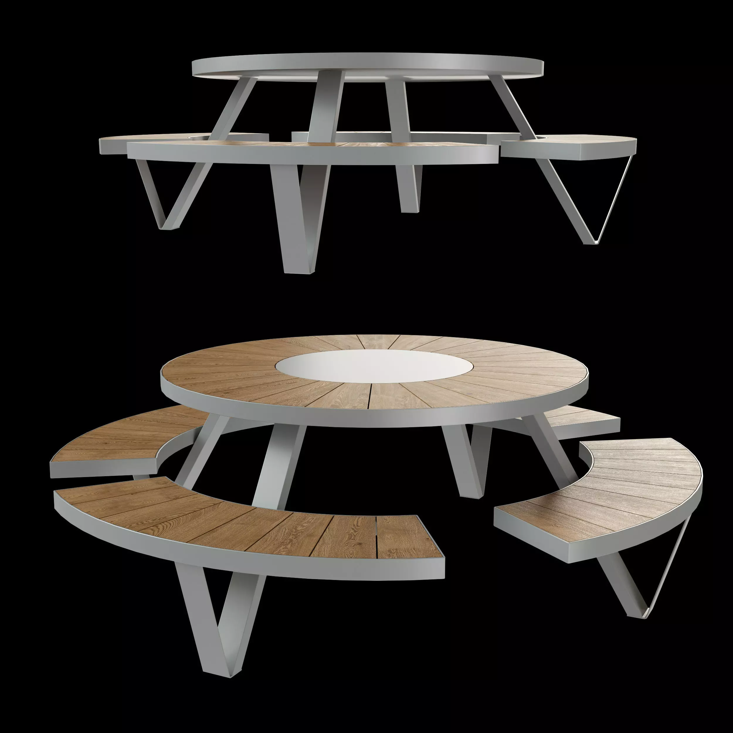 Bench PANTAGRUEL 3D model_0