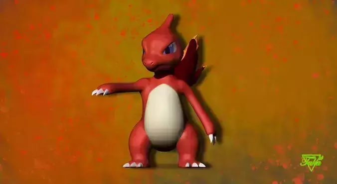 Pokemon Charmeleon 3D Model for 3D Printing