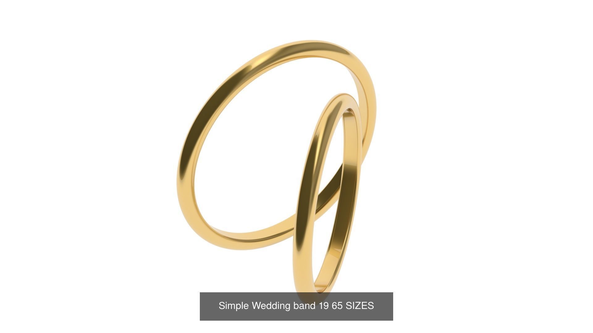 Simple Wedding band 50 profiles 65 sizes 3D Model Collection_22