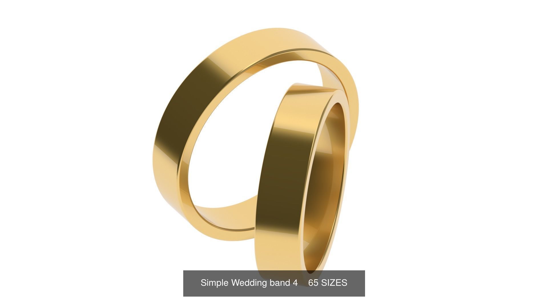 Simple Wedding band 50 profiles 65 sizes 3D Model Collection_12
