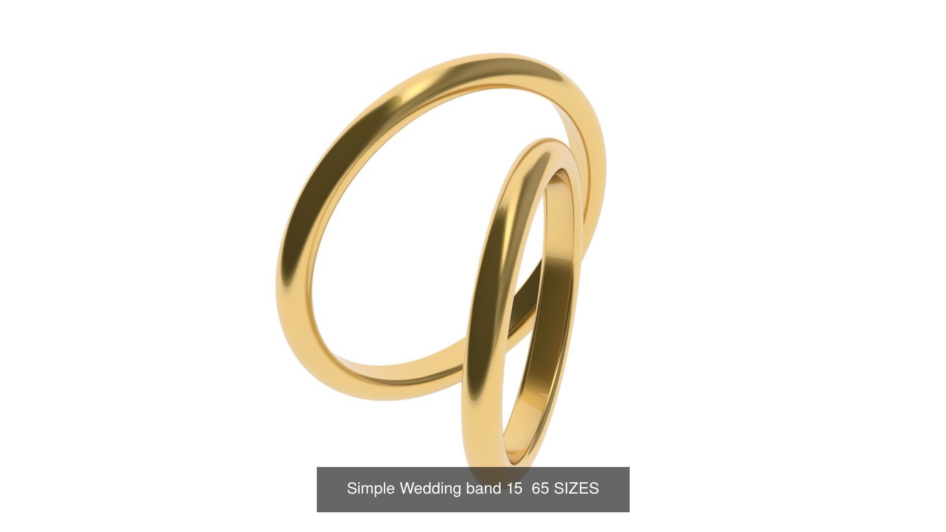 Simple Wedding band 50 profiles 65 sizes 3D Model Collection_18