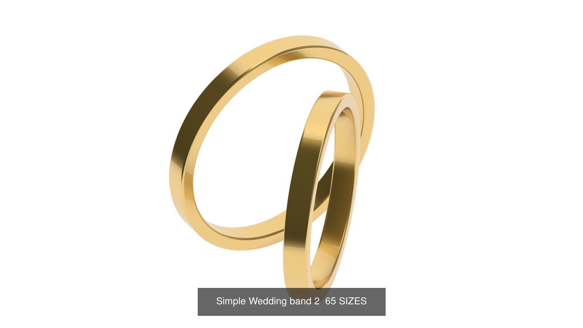Simple Wedding band 50 profiles 65 sizes 3D Model Collection_10