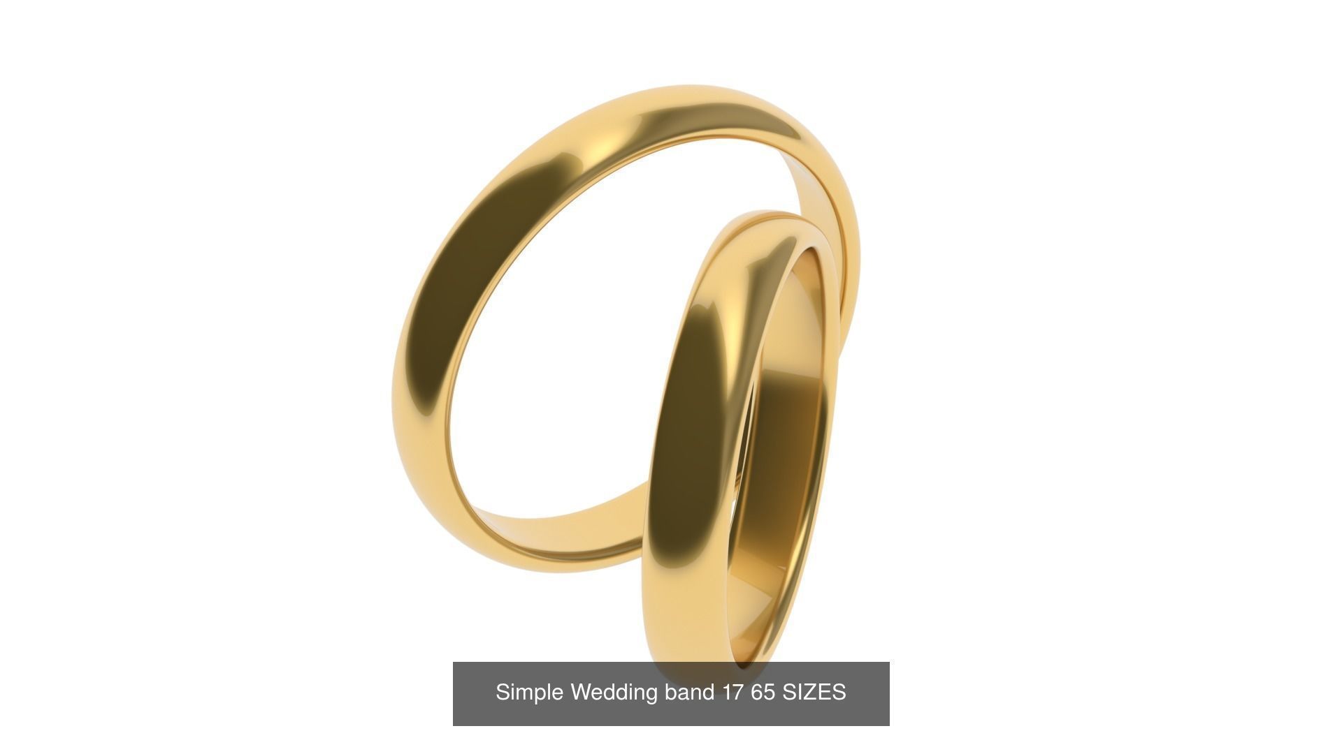 Simple Wedding band 50 profiles 65 sizes 3D Model Collection_20