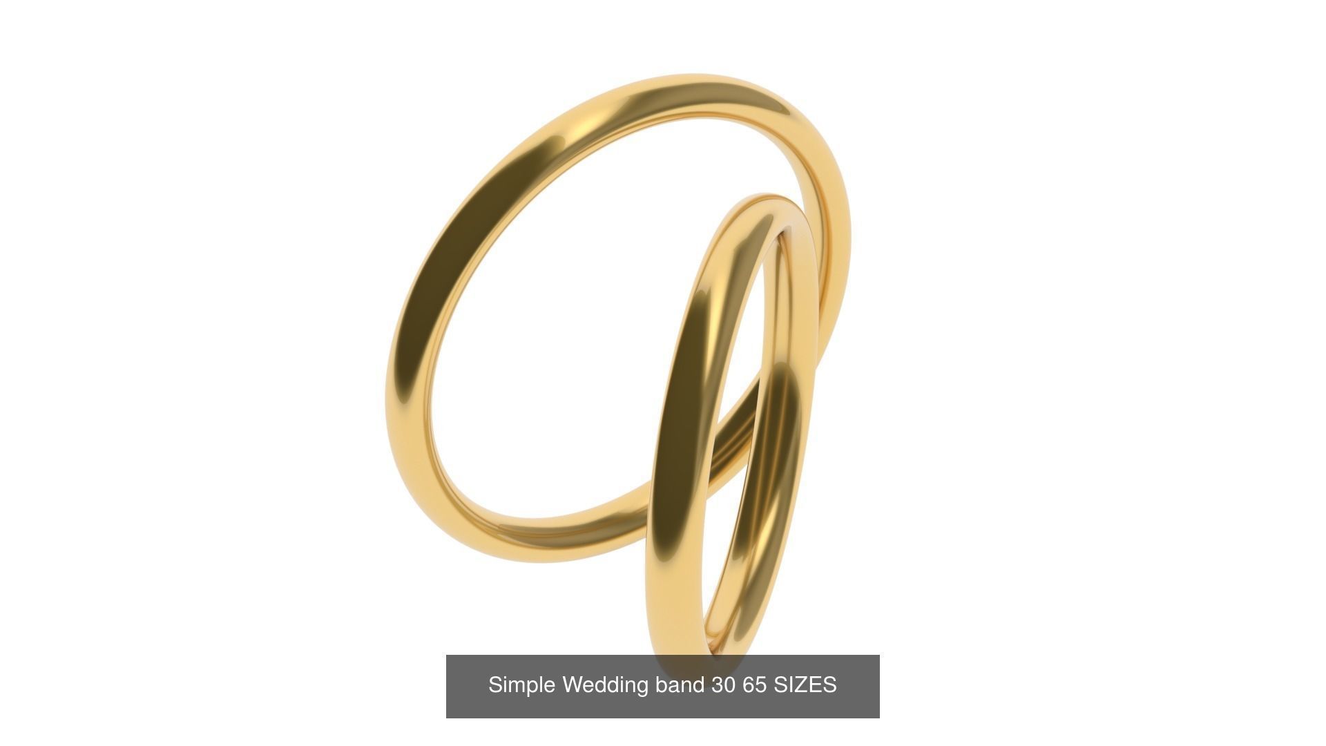 Simple Wedding band 50 profiles 65 sizes 3D Model Collection_33