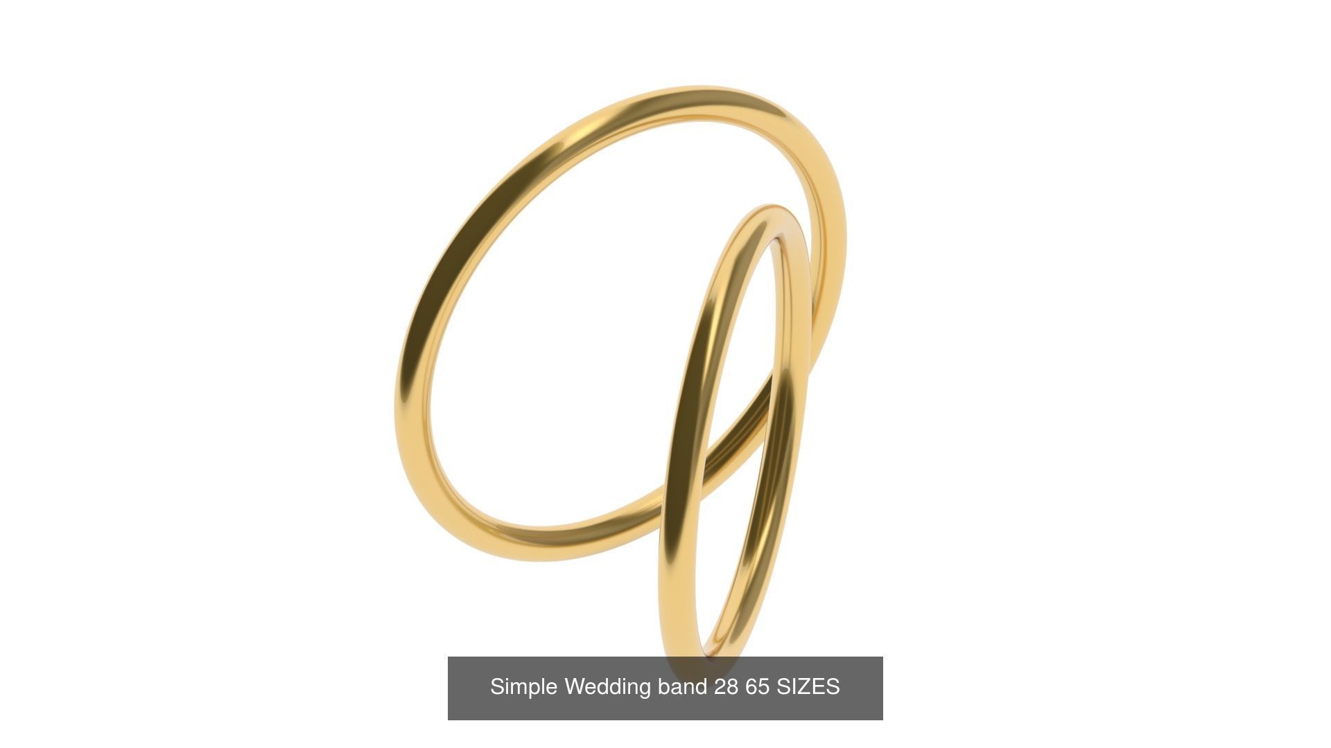 Simple Wedding band 50 profiles 65 sizes 3D Model Collection_31
