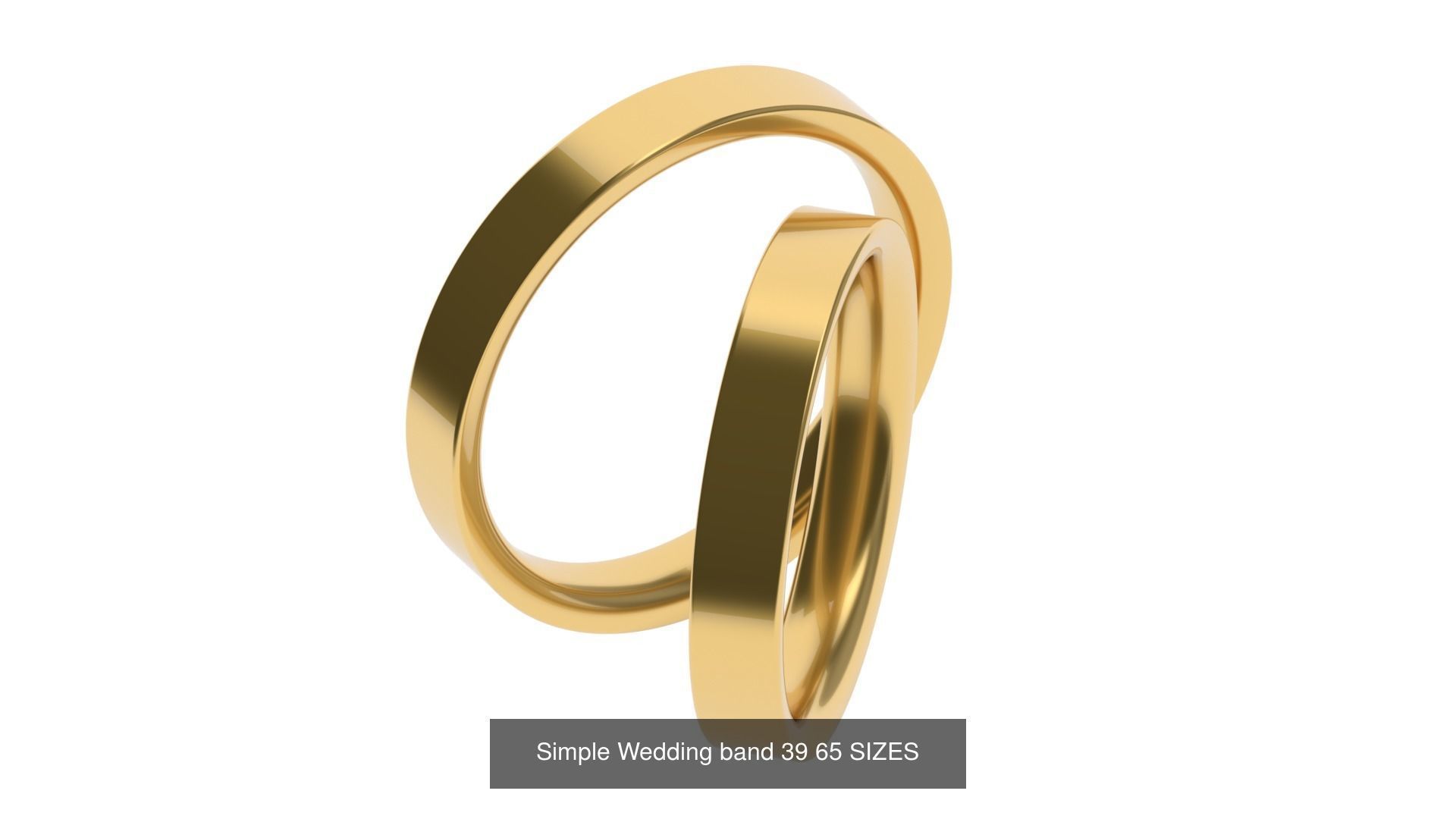 Simple Wedding band 50 profiles 65 sizes 3D Model Collection_42
