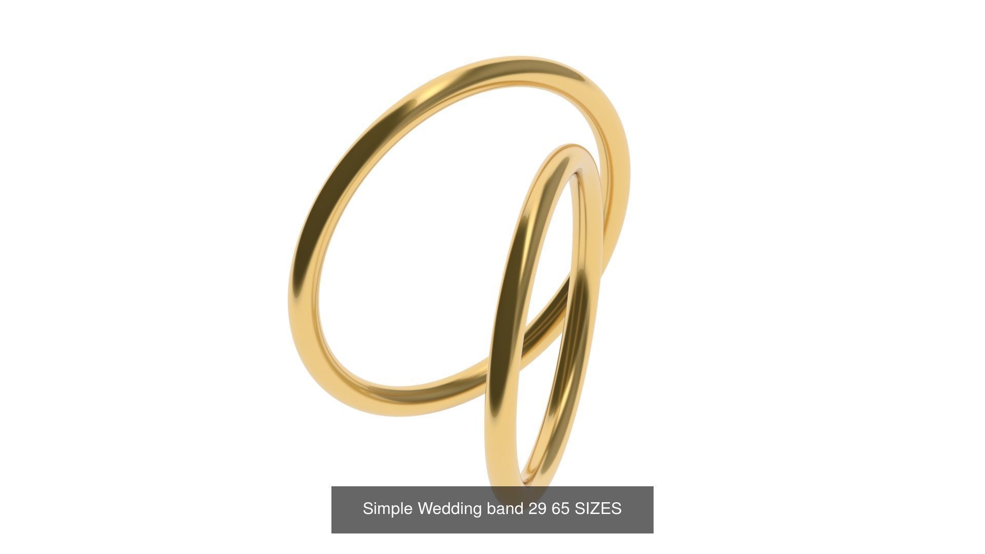 Simple Wedding band 50 profiles 65 sizes 3D Model Collection_32