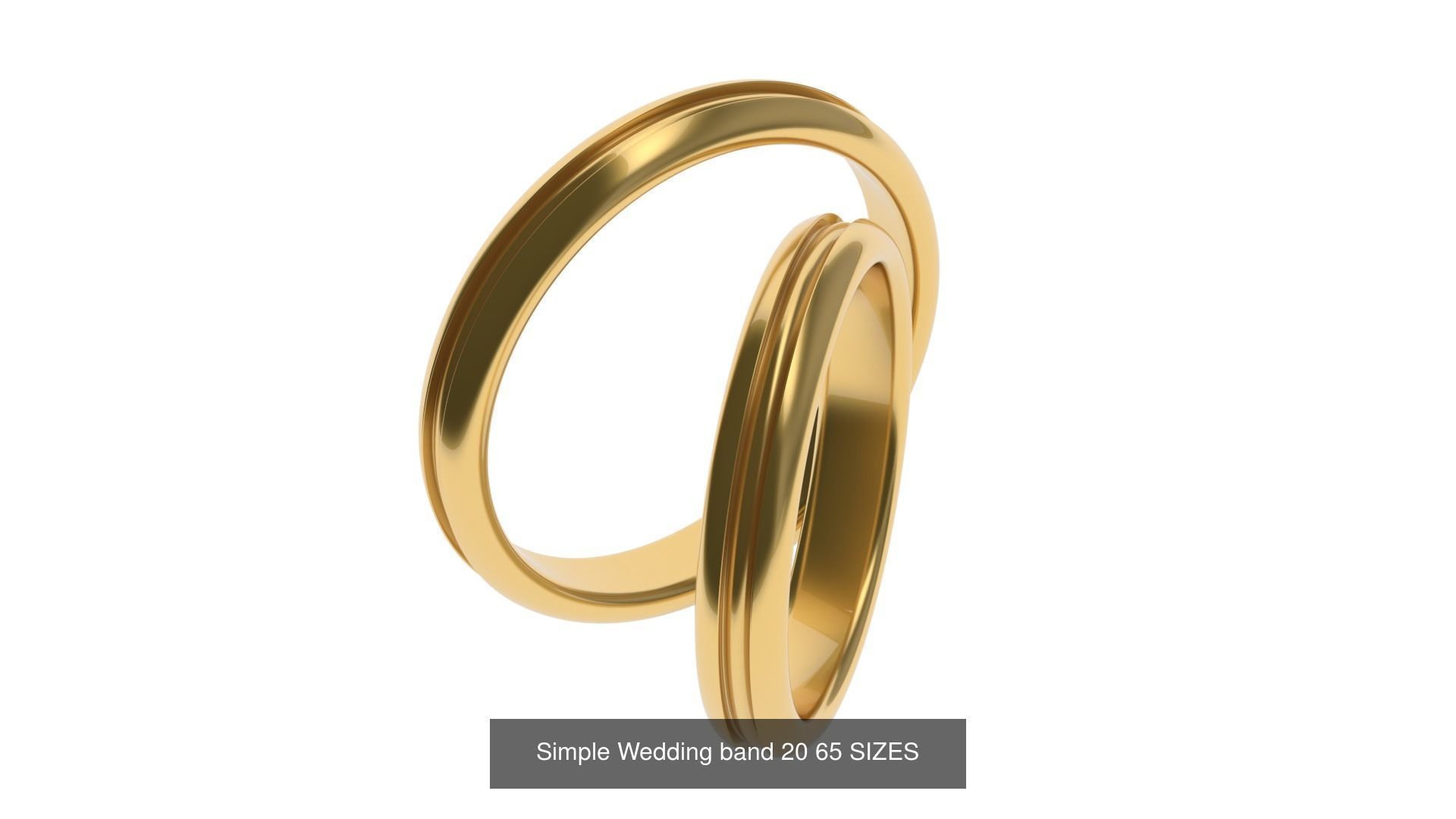 Simple Wedding band 50 profiles 65 sizes 3D Model Collection_23
