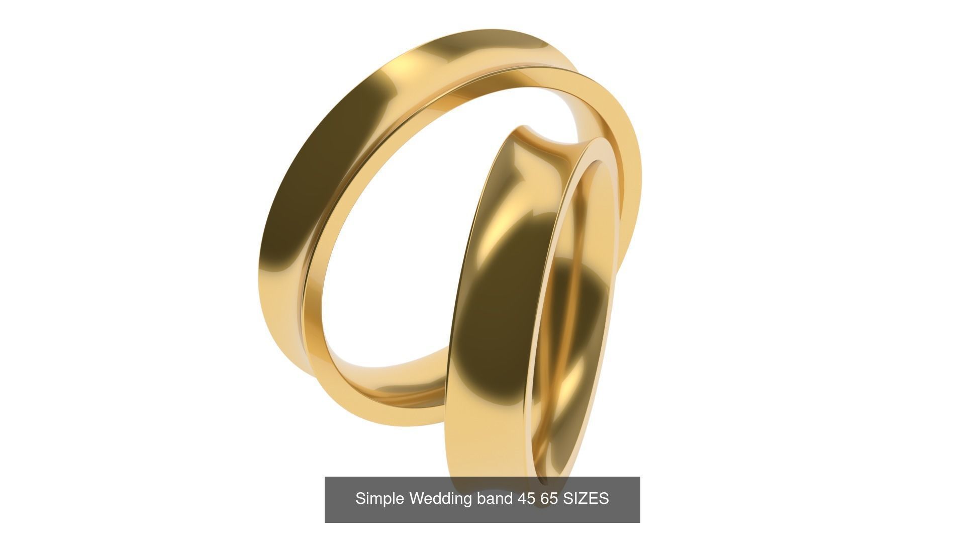 Simple Wedding band 50 profiles 65 sizes 3D Model Collection_48