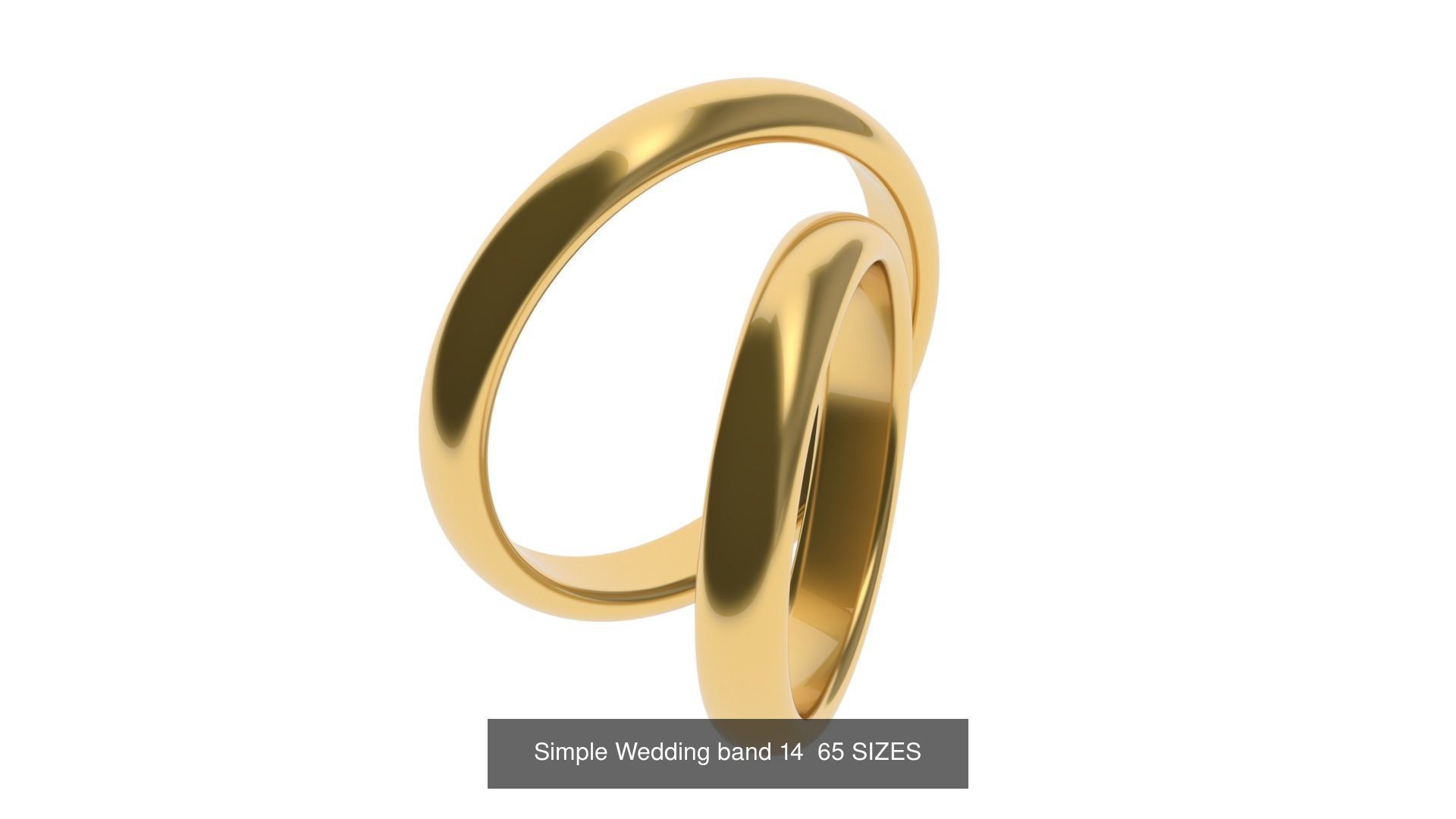 Simple Wedding band 50 profiles 65 sizes 3D Model Collection_17