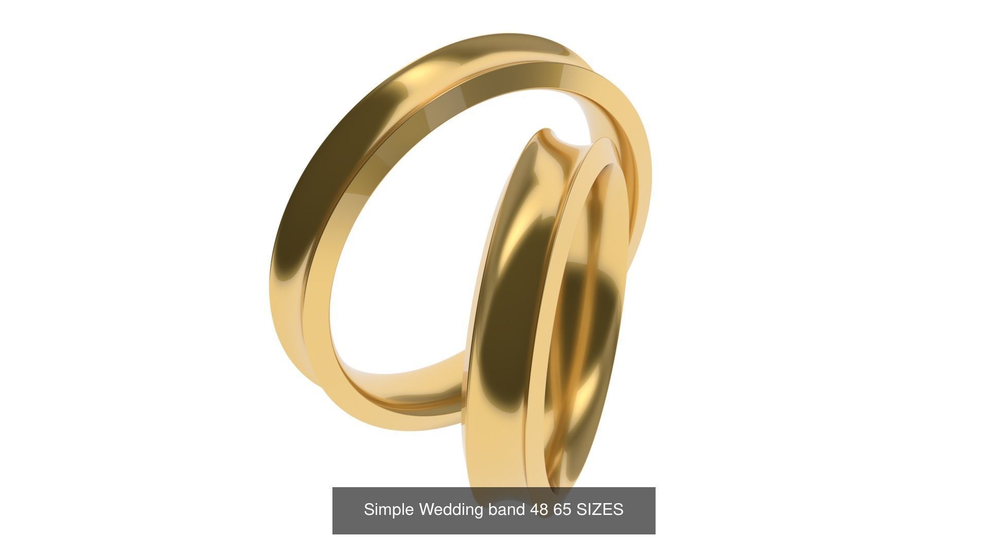 Simple Wedding band 50 profiles 65 sizes 3D Model Collection_51