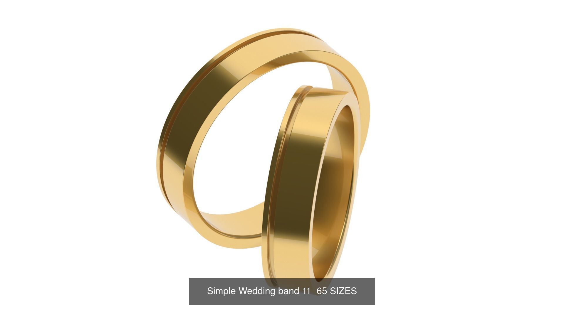 Simple Wedding band 50 profiles 65 sizes 3D Model Collection_16