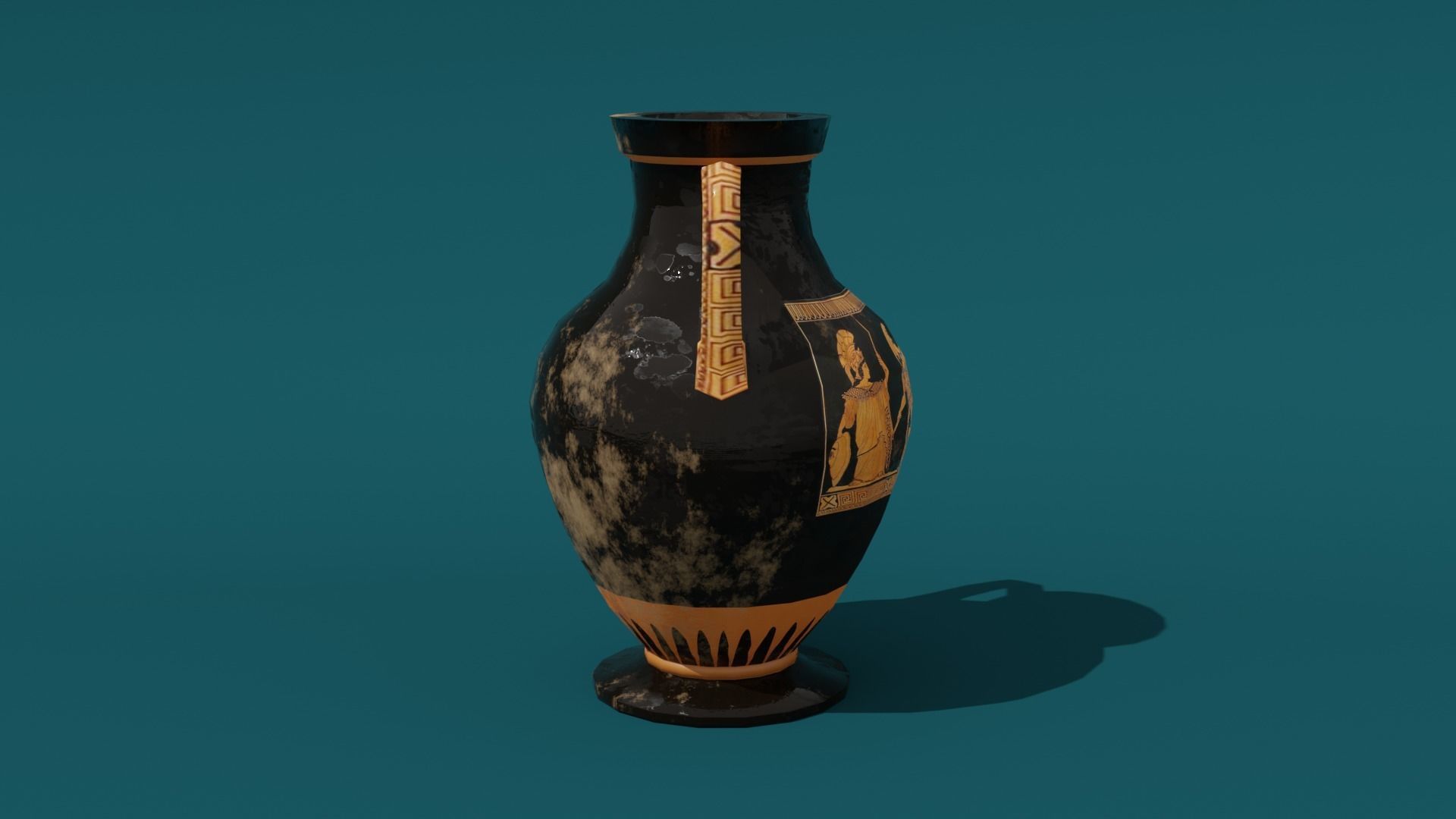 Low Poly Greek Jug and Amphora Low-poly 3D model_13