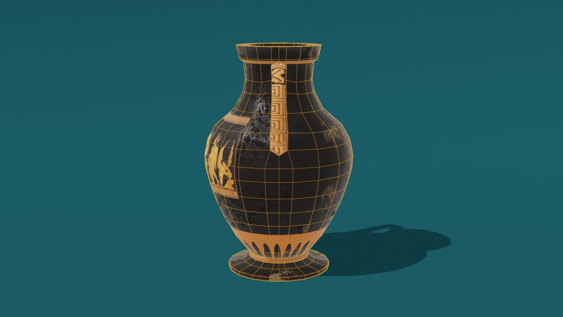 Low Poly Greek Jug and Amphora Low-poly 3D model_11