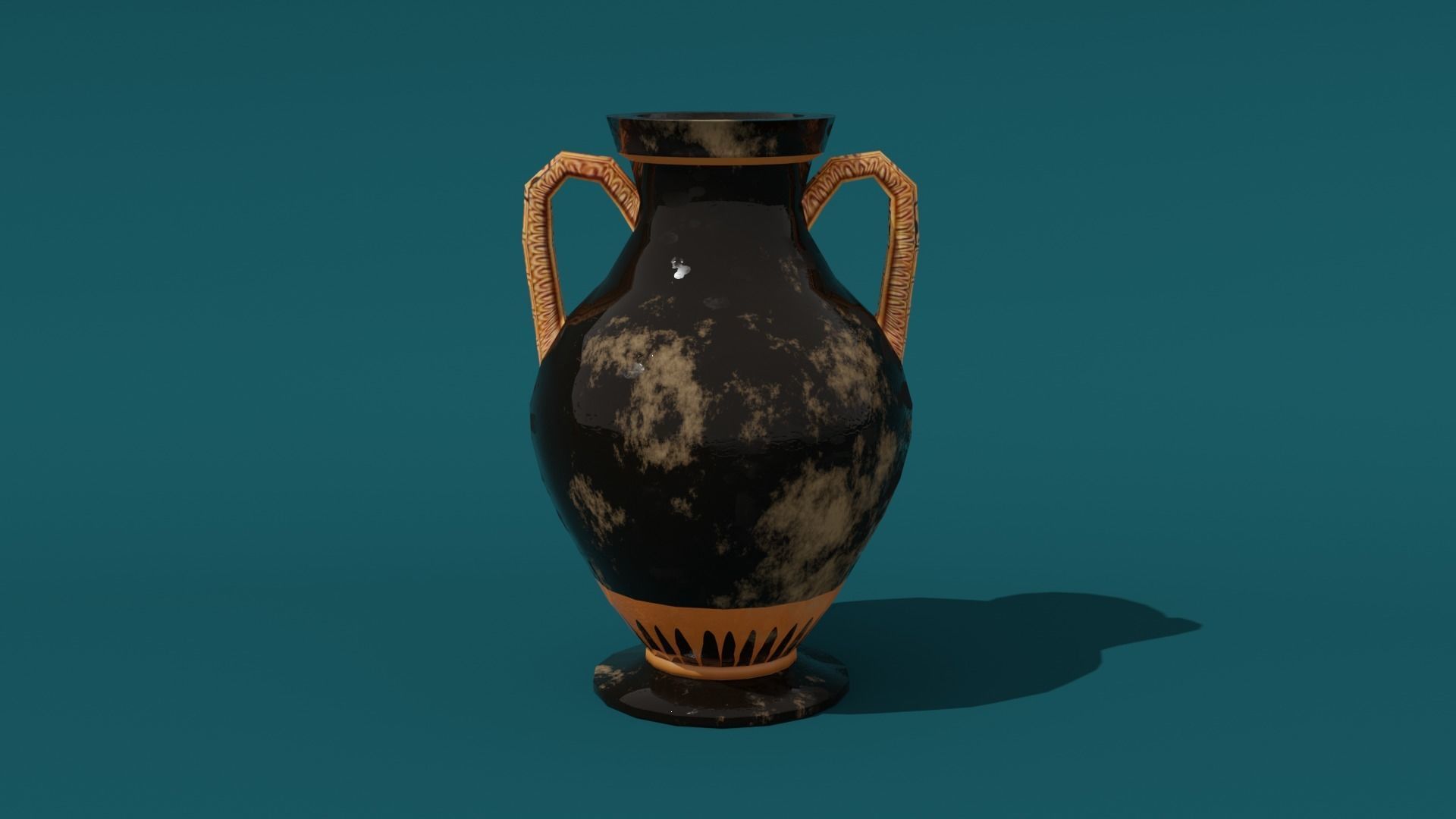 Low Poly Greek Jug and Amphora Low-poly 3D model_15