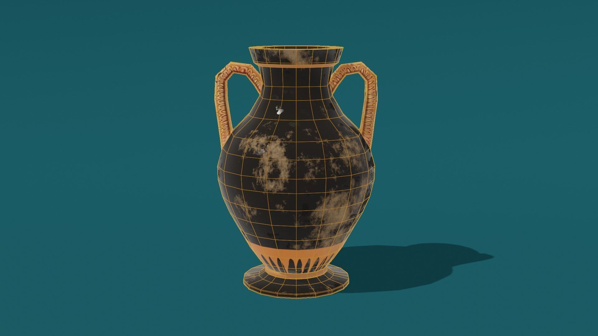 Low Poly Greek Jug and Amphora Low-poly 3D model_16