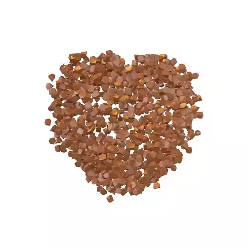 Voxel Heart Rock Style v1 003