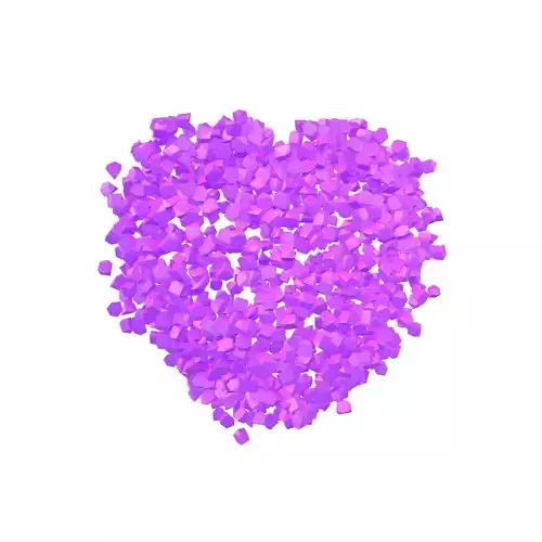 Voxel Heart Rock Style v1 006