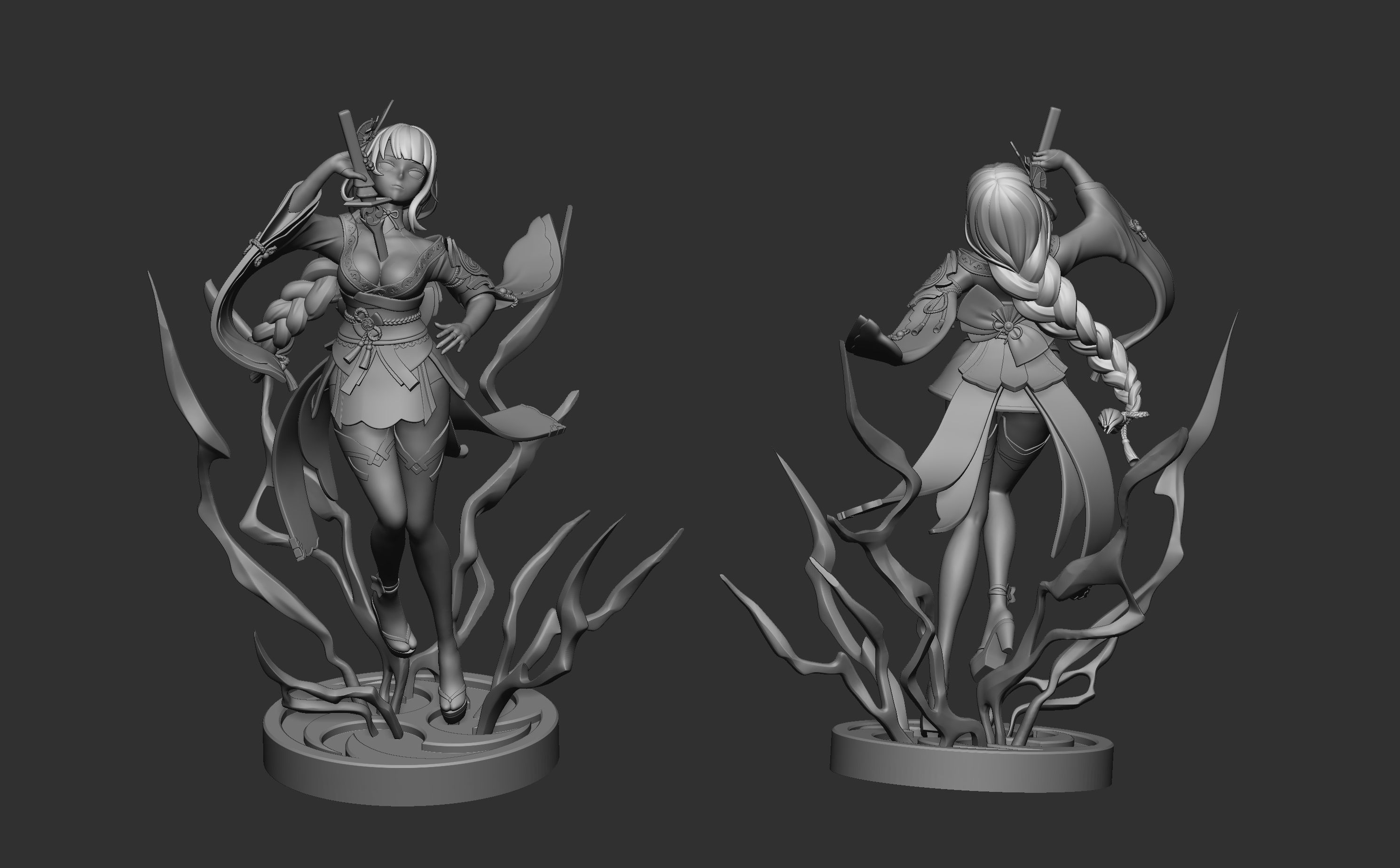 3Dprint - Genshin Impact - Raiden Shogun Baal - Ei - fanart 3D print model_2