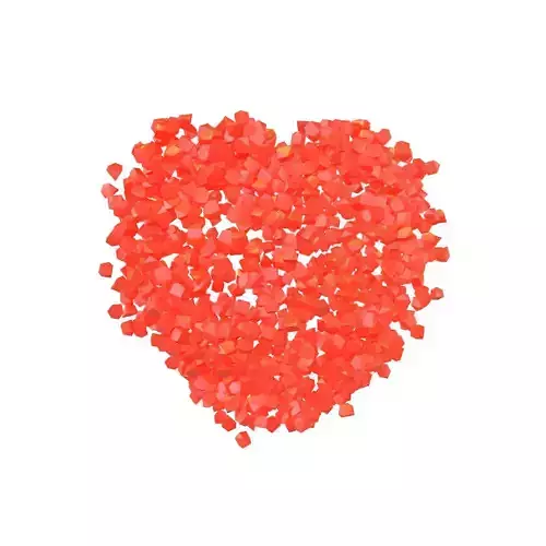 Voxel Heart Rock Style v1 007