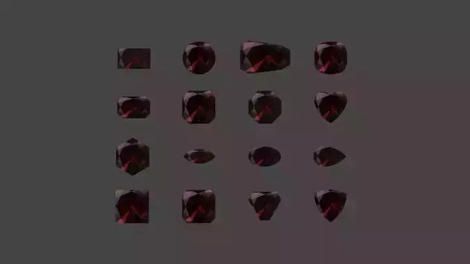 GEMS-031 Pyrope Red Brown