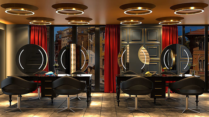 Beauty Shop 3D model