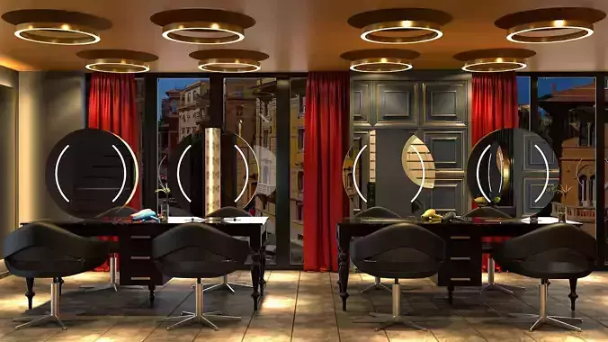 Beauty Shop 3D model