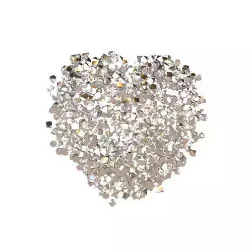 Voxel Heart Rock Style v1 012