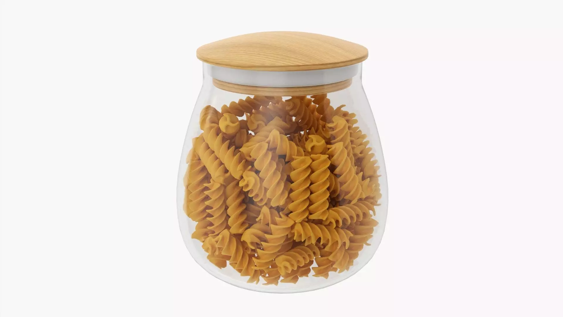Glass kitchen jar with contents 15 3D model