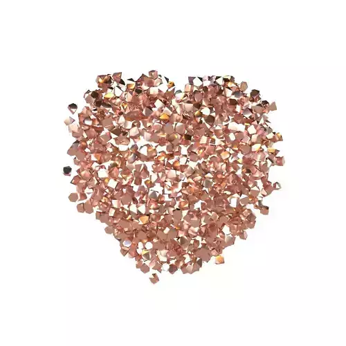 Voxel Heart Rock Style v1 013