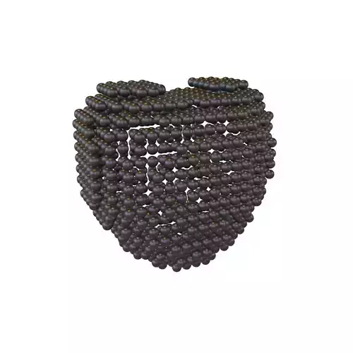 Voxel Heart Round Style v1 001