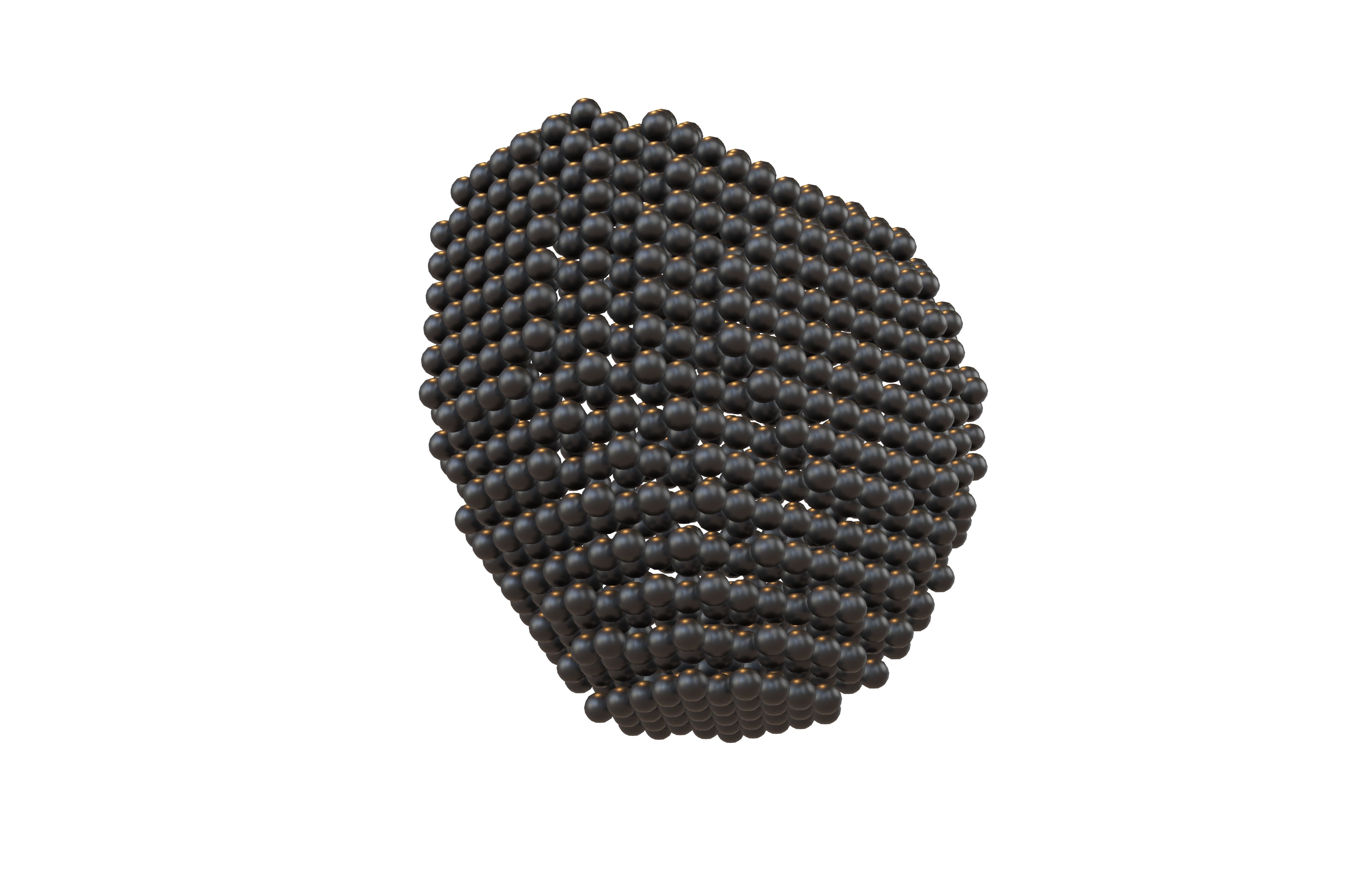 Voxel Heart Round Style v1 001 3D model_3