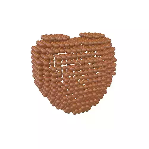 Voxel Heart Round Style v1 003