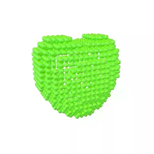 Voxel Heart Round Style v1 004