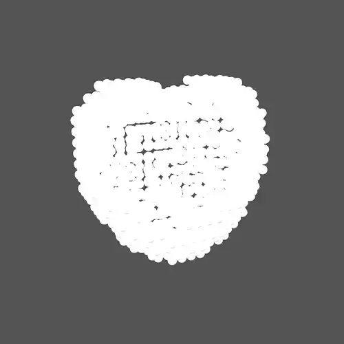 Voxel Heart Round Style v1 008