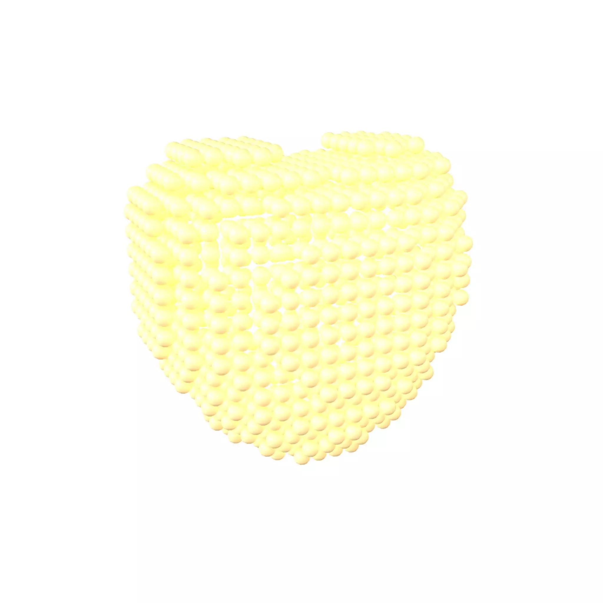 Voxel Heart Round Style v1 010 3D model_0