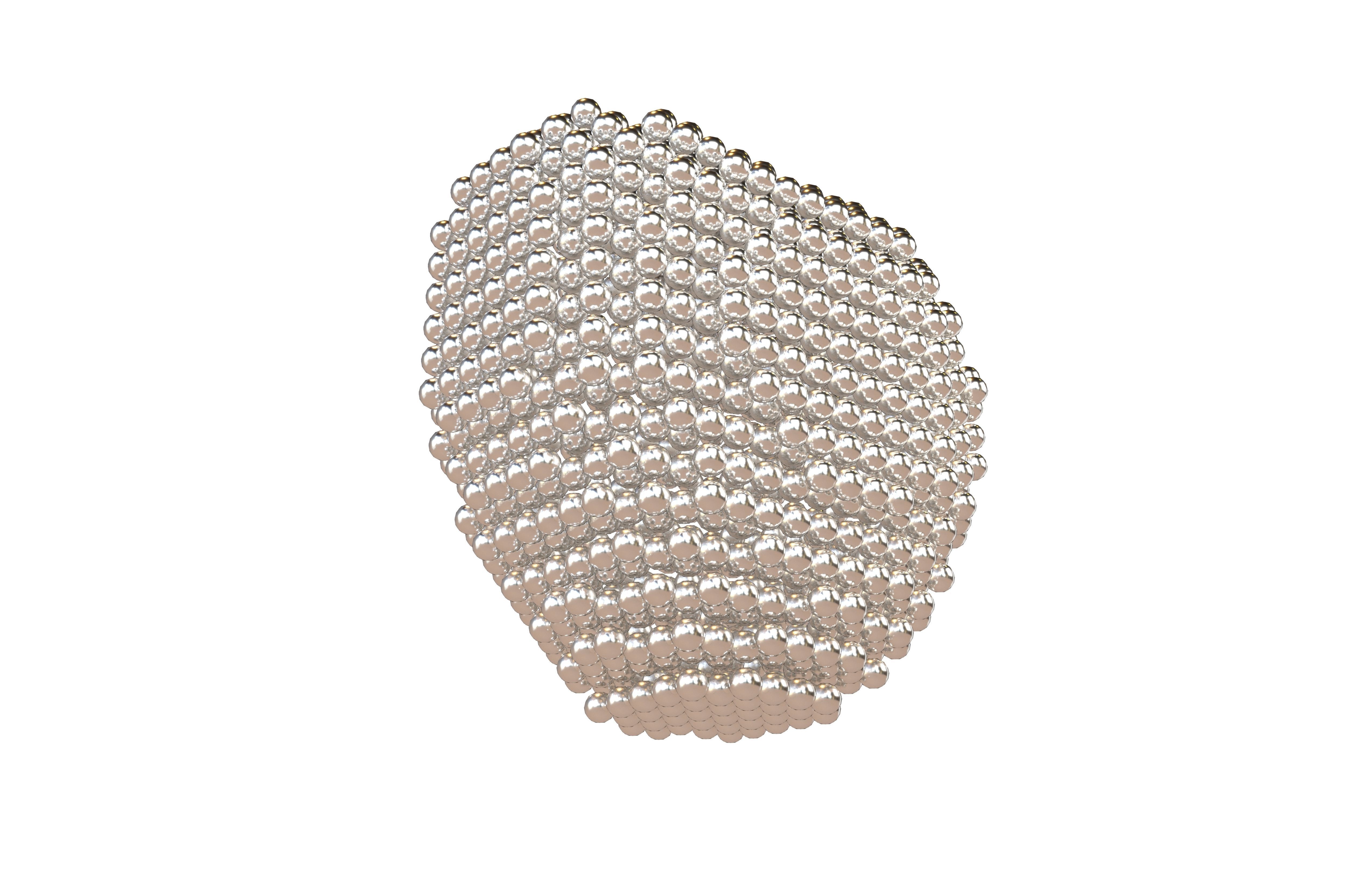 Voxel Heart Round Style v1 012 3D model_3