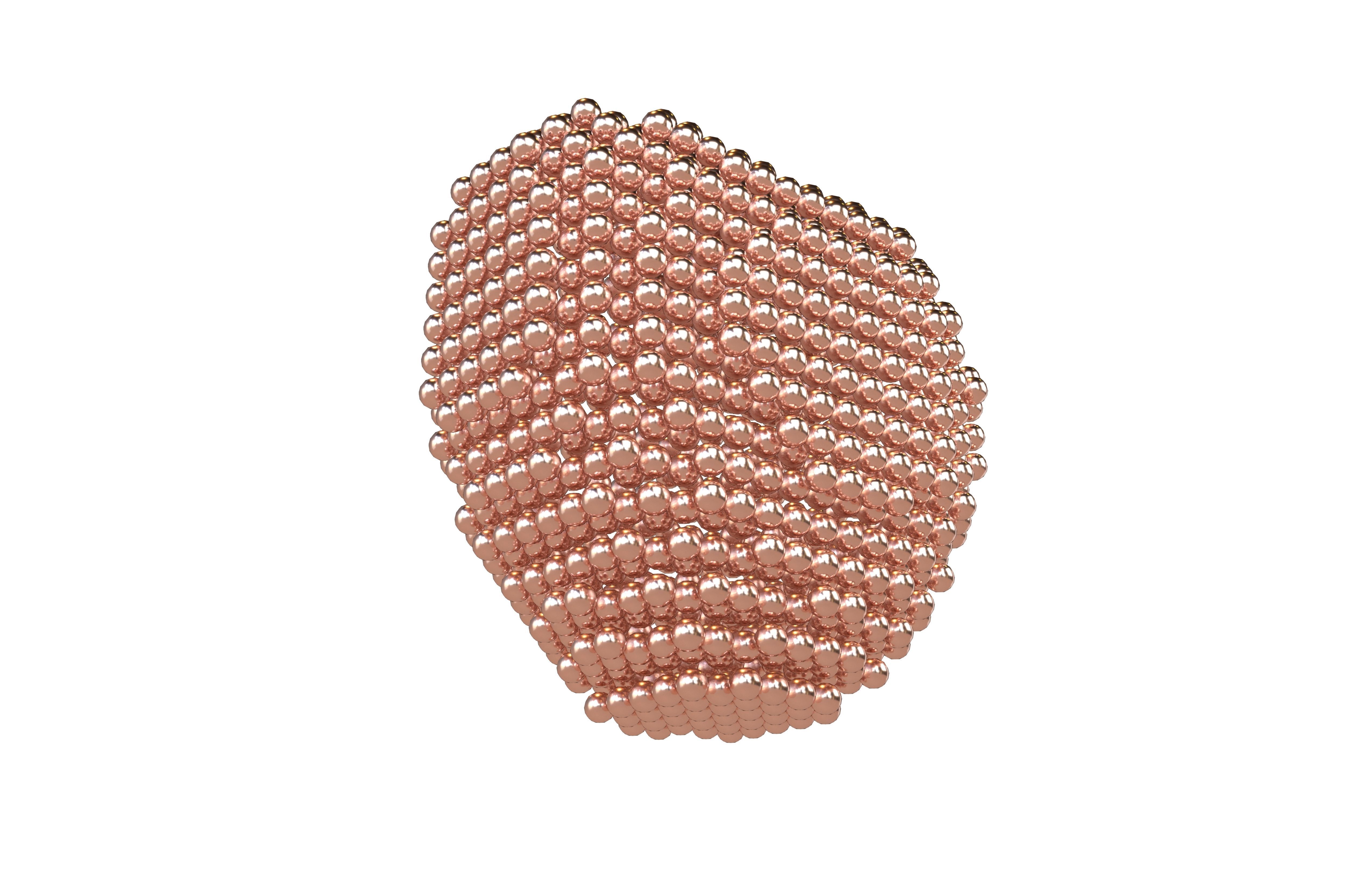 Voxel Heart Round Style v1 013 3D model_3