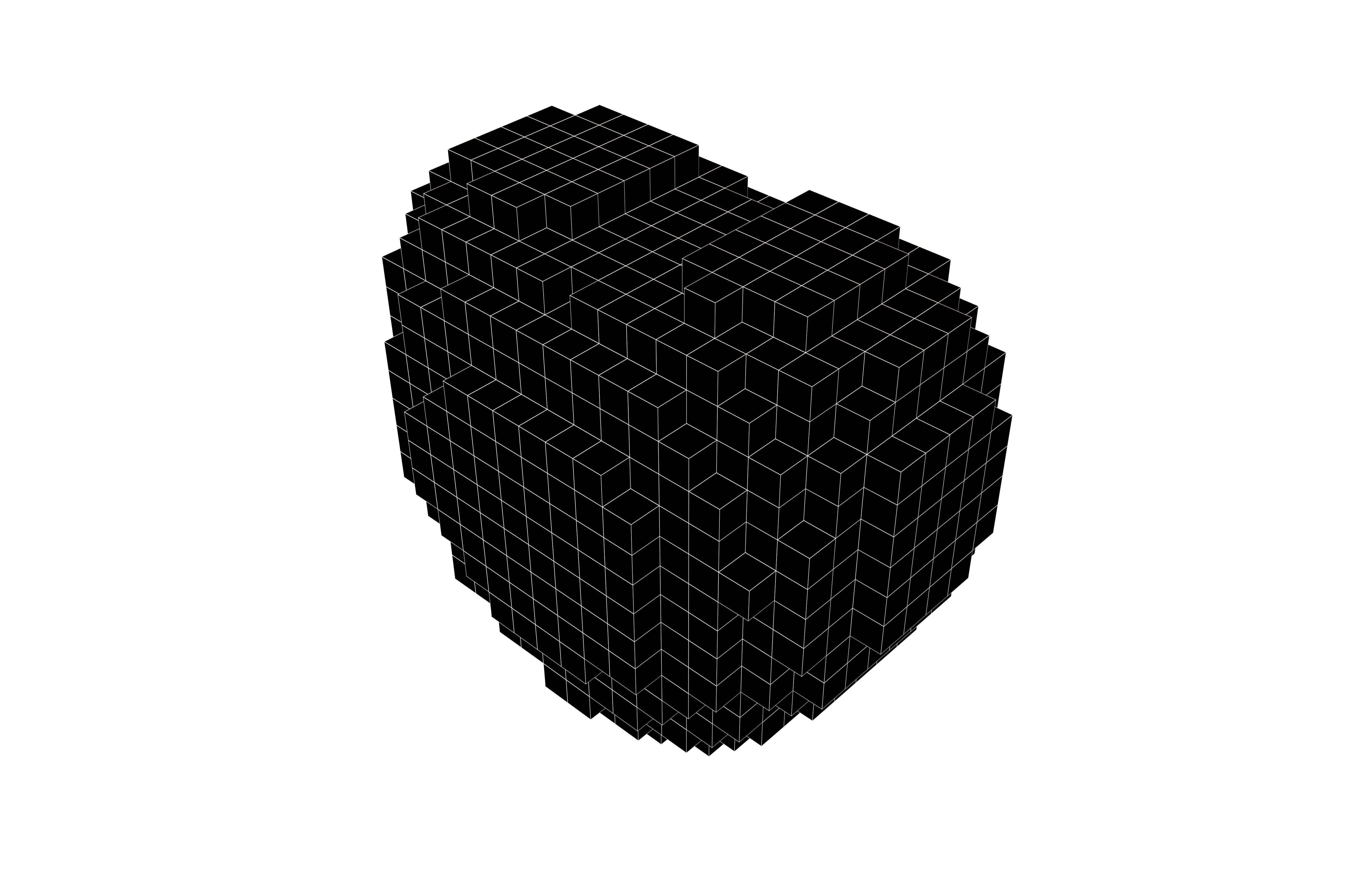 Voxel Heart v1 011 Low-poly 3D model_6