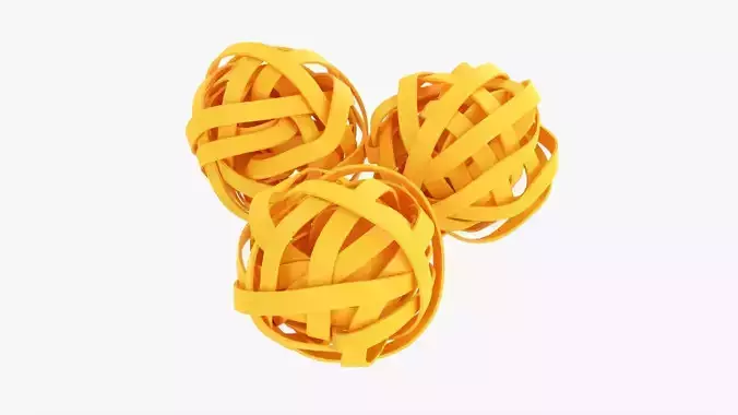 Tagliatelle pasta 3D model