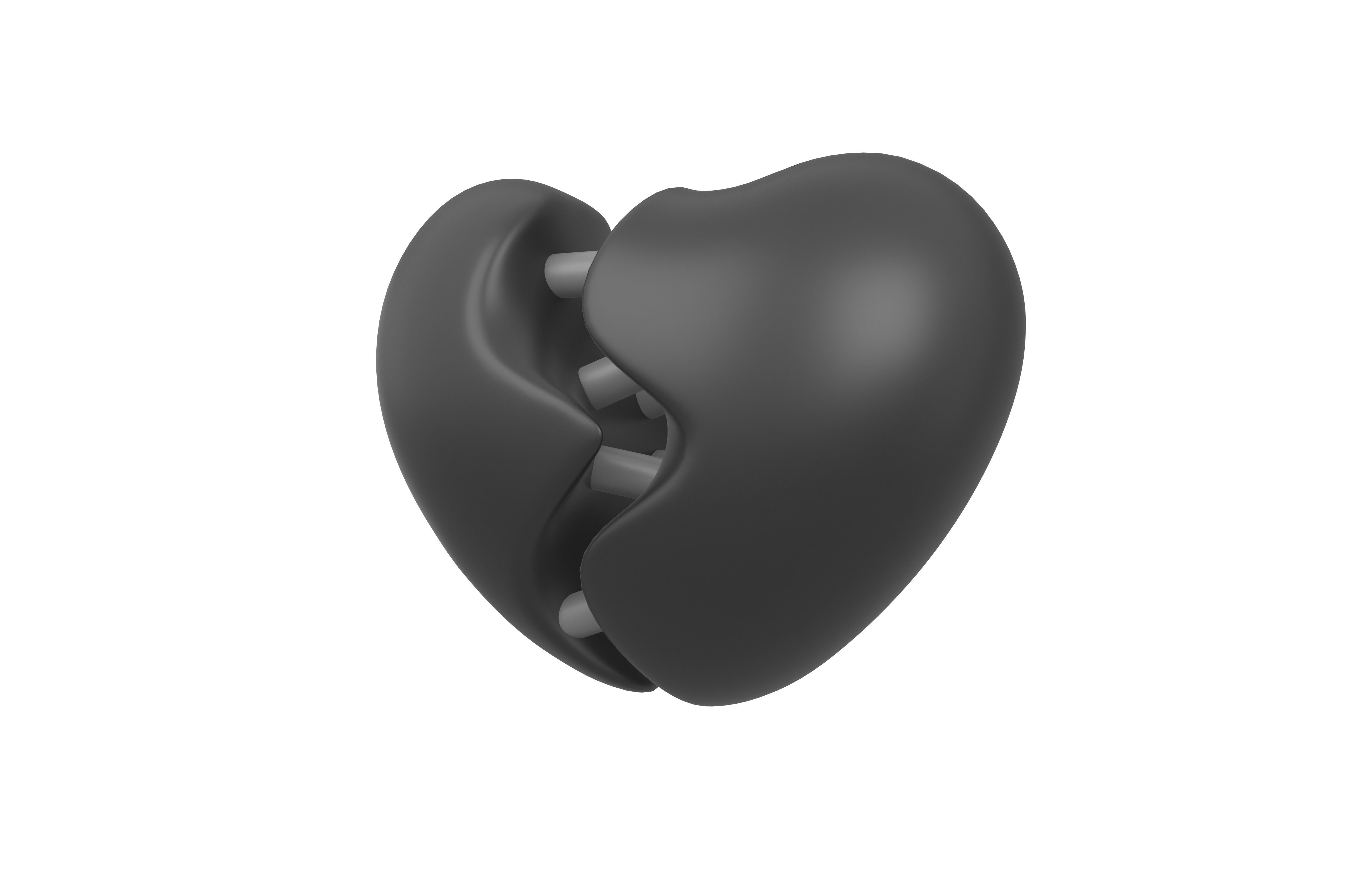 Broken Heart v3 002 Low-poly 3D model_2