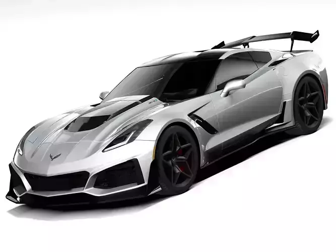Chevrolet Corvette ZR1 2019 LowPoly  3D model