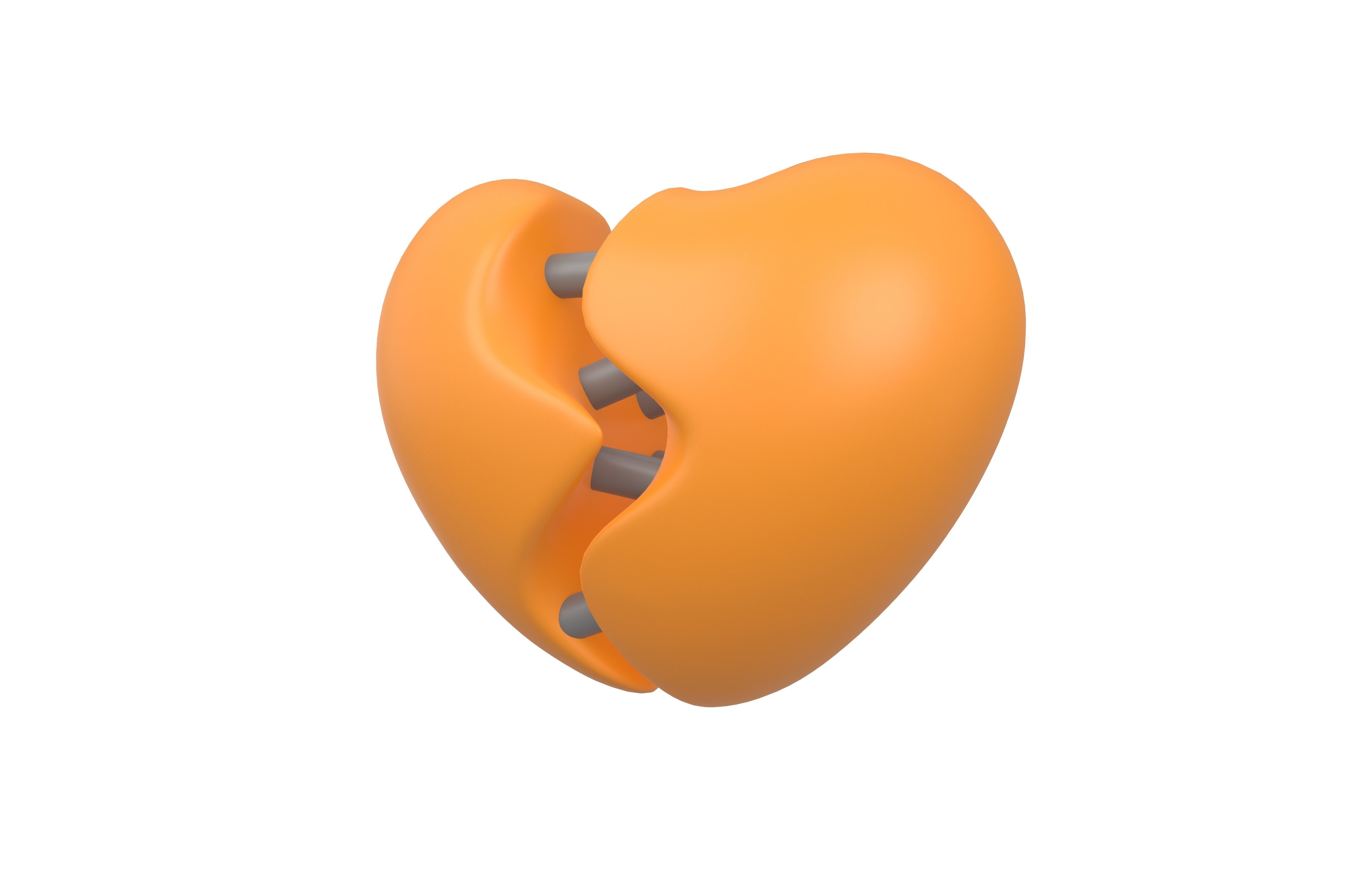 Broken Heart v3 007 Low-poly 3D model_1